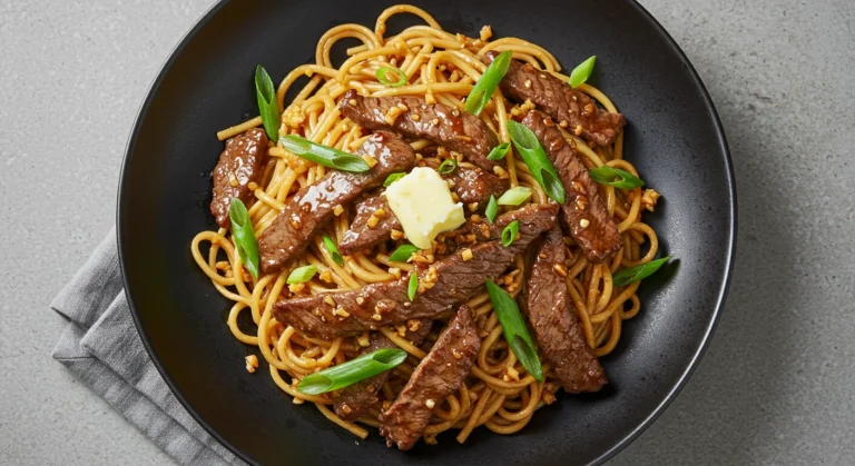 Garlic Butter Steak Lightning Noodles for Quick Weeknight Dinners