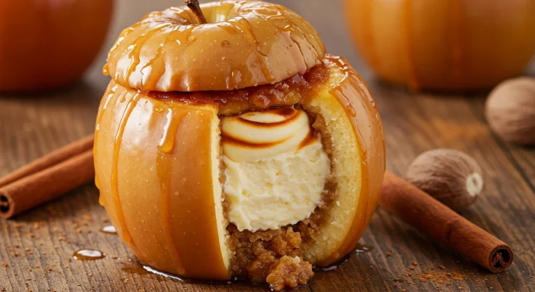 Cheesecake Stuffed Baked Apples Perfect for Fall Desserts