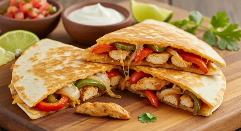 Easy Chicken Fajita Quesadillas Recipe for a Quick Dinner