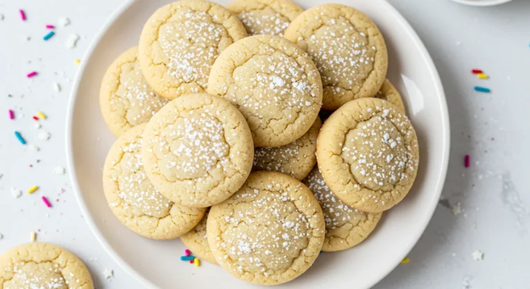 Easy 3-Ingredient Sugar Cookies Ready in Minutes