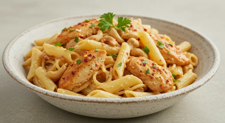 Creamy Cajun Chicken Pasta with Cashew Sauce Recipe