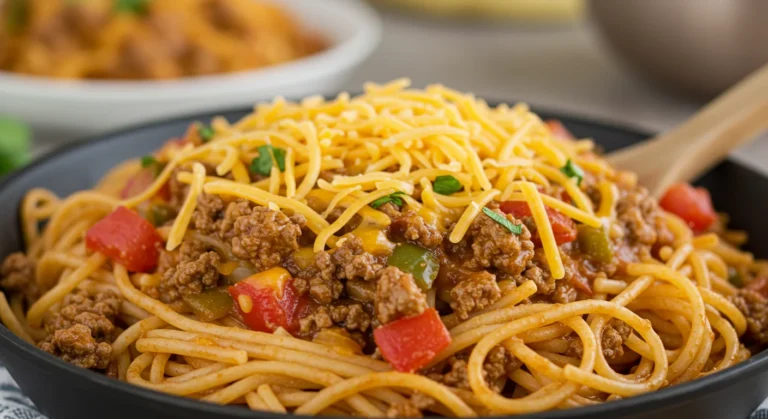 Easy One Pot Taco Spaghetti Recipe for Busy Weeknights