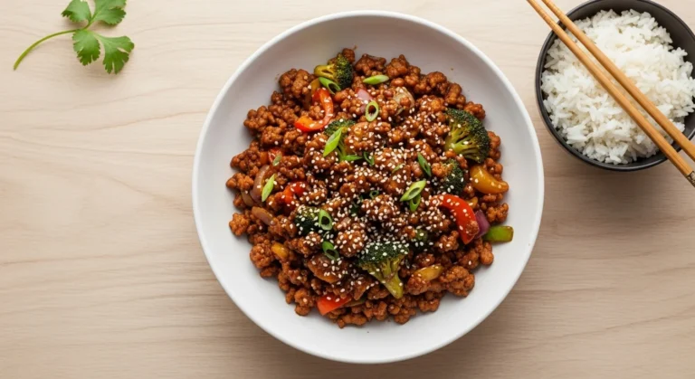 Quick and Easy Ground Turkey Teriyaki Stir Fry Recipe
