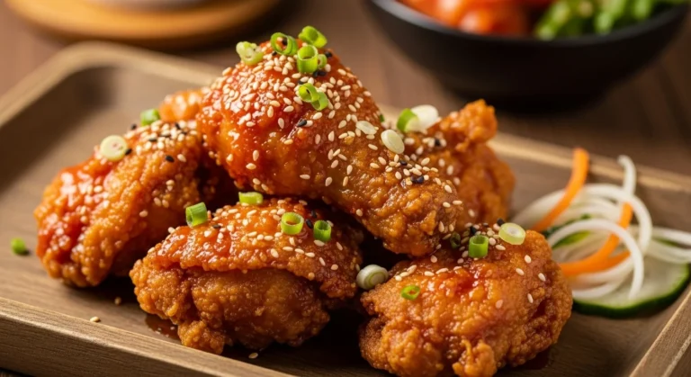 Crispy Korean Spicy and Sweet Fried Chicken Recipe